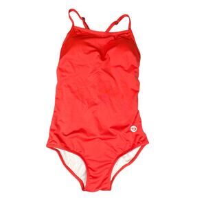 baleaf Swimsuit Womens 32 Coral Red One Piece UPF 50 Athletic Training Swimwear